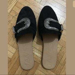 Free People James Smith Buckle Mule Loafer Sz 41